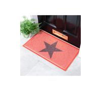 Artsy Mats Pink Star Doormat (70 x 40cm) | Size: 40 cm x 70 cm Artsy Mats Pink 40 cm x 70 cm