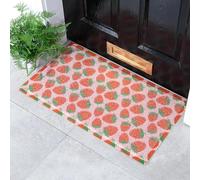 Artsy Mats Pink Strawberry Pattern Indoor & Outdoor Door Mat - Incredibly & Weatherproof Doormats - Non Slip Mat, (70x40 cm)