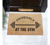 Artsy Mats Probably At The Gym Doormat (60 x 40cm) in Brown | Size: 40 cm x 60 cm Artsy Mats Brown 40 cm x 60 cm