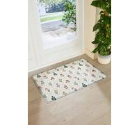 Artsy Mats Santa Stop Here Doormat in Red | Size: 40 cm x 70 cm Artsy Mats Red 40 cm x 70 cm