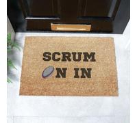 Artsy Mats Scrum On In Doormat (60 x 40cm) in Brown | Size: 40 cm x 60 cm Artsy Mats Brown 40 cm x 60 cm