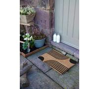 Artsy Mats Simple Abstract Lines Doormat in Grey | Size: 40 cm x 60 cm Artsy Mats Grey 40 cm x 60 cm