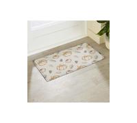 Artsy Mats Sketch Pumpkin Pattern Indoor Outdoor Doormat (70 x 40cm) in Beige | Size: 40 cm x 70 cm Artsy Mats Beige 40 cm x 70 cm