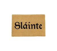 Artsy Mats Slainte Doormat - Regular 60x40cm in Black | Size: 40 cm x 60 cm Artsy Mats Black 40 cm x 60 cm