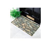 Artsy Mats Stone Pattern Doormat (70 x 40cm) in Brown | Size: 40 cm x 70 cm Artsy Mats Brown 40 cm x 70 cm