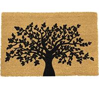 Artsy Mats - Tree of Life Grey Doormat - Features Tufted Coconut Fibre - Non-Slip Rubber Backed Doormats - Heavy Duty, Decorative OutDoormats, (60x40cm)