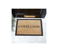 Artsy Mats Unwelcome Coir Doormat (60 x 40cm) in Light Brown | Size: 40 x 60 cm Artsy Mats Light Brown 40 x 60 cm