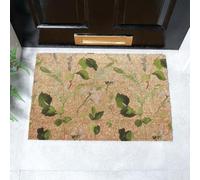 Artsy Mats Watercolour Leaves Coir Doormat (60 x 40cm)