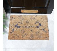 Artsy Mats Welcome Chinoiserie Coir Doormat (60 x 40cm) in Tan | Size: 40 cm x 60 cm Artsy Mats Tan 40 cm x 60 cm
