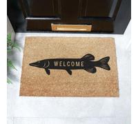 Artsy Mats Welcome Fish Doormat (60 x 40cm) in Brown | Size: 40 cm x 60 cm Artsy Mats Brown 40 cm x 60 cm