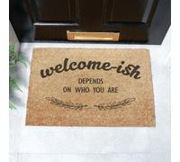 Artsy Mats Welcome-ish Doormat (60 x 40cm) in Brown | Size: 40 cm x 60 cm Artsy Mats Brown 40 cm x 60 cm