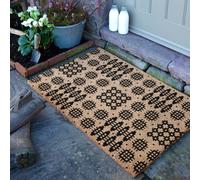 Artsy Mats Welsh Tapestry Pattern Coir Doormat (90 x 60cm) in Brown | Size: 90 cm x 60 cm Artsy Mats Brown 90 cm x 60 cm