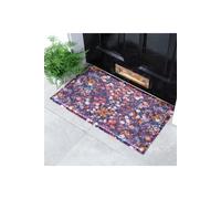 Artsy Mats Wild Flower Pattern Doormat (70 x 40cm) | Size: 40 cm x 70 cm Artsy Mats Multicolor 40 cm x 70 cm