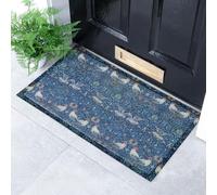 Artsy Mats William Morris Bird Pattern - Decorative Heavy Duty Doormats - Washable Dirt Trapper Non Slip Mats, 70x40cm