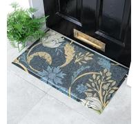 Artsy Mats William Morris Blue Floral Patternt - Decorative Heavy Duty Doormats - Washable Dirt Trapper Non Slip Mats, 70x40cm