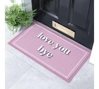Artsy Mats - William Morris Love You Bye Pattern Indoor & Outdoor Doormat - Incredibly Durable & Weatherproof Doormat - Decorative Heavy Duty Doormats - Washable Dirt Trapper Non Slip Mat, (70x40cm)