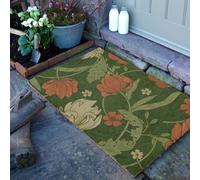 Artsy Mats William Morris Rose Doormat (90 x 60cm) in Brown | Size: 90 cm x 60 cm Artsy Mats Brown 90 cm x 60 cm