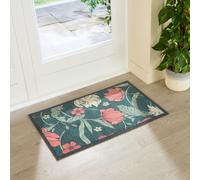 Artsy Mats William Morris Rose Indoor Washable Doormat 80x50cm in Green | Size: 50 cm x 80 cm Artsy Mats Green 50 cm x 80 cm