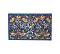 Artsy Mats - William Morris Strawberry Thief Indoor Washable Doormat - Superior Absorption Non Slip Mat - Dirt Trapper Heavy Duty Floor Mat - Perfect for Hallway, Doorway, & Kitchen Mat, (80x50cm)