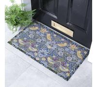 Artsy Mats William Morris Strawberry Thief Pattern - Decorative Heavy Duty Doormats - Washable Non Slip Mats, 90x60cm