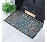 Artsy Mats William Morris Tulips Doormat (70 x 40cm) in Black | Size: 40 cm x 70 cm Artsy Mats Black 40 cm x 70 cm
