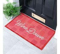 Artsy Mats Wine Down Indoor & Outdoor Doormat - 70x40cm in Red | Size: 40 cm x 70 cm Artsy Mats Red 40 cm x 70 cm