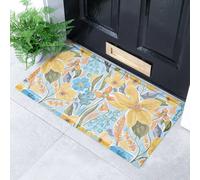 Artsy Mats Yellow Flowers Doormat (90 x 60cm) | Size: 60 cm x 90 cm Artsy Mats Multicolor 60 cm x 90 cm