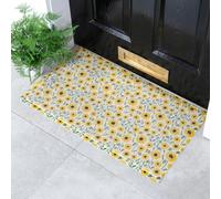 Artsy Doormats Yellow Sunflower Pattern Doormat (70 X 40Cm)