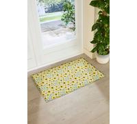 Artsy Mats Yellow Sunflower Pattern Indoor Outdoor Doormat (90 x 60cm) | Size: 90 cm x 60 cm Artsy Mats Yellow 90 cm x 60 cm