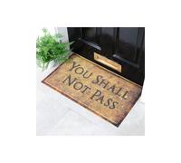 Artsy Mats You Shall Not Pass Doormat (70 x 40cm) in Brown | Size: 40 cm x 70 cm Artsy Mats Brown 40 cm x 70 cm