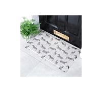 Artsy Mats Zebra Doormat (70 x 40cm) in Stone | Size: 40 cm x 70 cm Artsy Mats Stone 40 cm x 70 cm