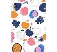 Artsy Organic Fruit Cover 120-Page Unlined Blank Notebook