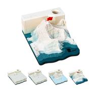 Artsy Pads,3D Memo Pad,3D Sticky Notes,Art Memo Pad,Architectural Sculpture,with Dust-Proof Box,Suitable for Office,Home,School,As A Gift,Decoration Or Study Planning