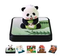 Artsy Pads,3D Memo Pad,3D Sticky Notes,Art Memo Pad,Lovely Panda with Zongzi,with Dust-Proof Box,Suitable for Office,Home,School,As A Gift,Decoration Or Study Planning