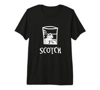 Artsy Scotch Drinker, Scotch Whiskey Design Premium T-Shirt