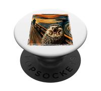 Artsy Scream Parody Funny Animal Painting Art Humor Hedgehog PopSockets Adhesive PopGrip