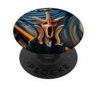Artsy Scream Parody Surreal Oceanic Expressionism Starfish PopSockets Adhesive PopGrip