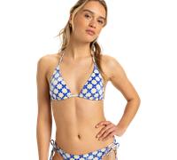 Artsy Tile Tiki Tri Bikini Top in Dazzling Blue Tile
