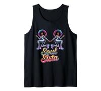 Artsy Womens Funk Shirt Vintage 70s Costume Afro Soul Music Tank Top
