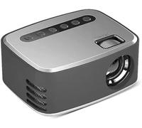 ARTSZY Mini Portable Easy to Carry 1080P USB HD LED Home Media Video Player Cinema Micro Projector (Color : Gray)