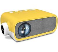 ARTSZY New YG280 LED Mini Projector 480 * 272 Pixels with/Audio Interface Portable Projection Home Media Player (Color : Yellow)
