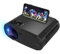 ARTSZY V50 Portable 5g WiFi Projector Mini Smart Real 1080p Full Hd Movie Proyector 200'' Large Screen Led Bluetooth Projectors (Color : B)
