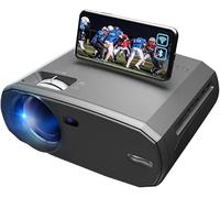 ARTSZY V50 Portable 5g WiFi Projector Mini Smart Real 1080p Full Movie Proyector 200'' Large Screen Led Bluetooth Projectors (Color : A)