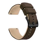 Artthurse Silicone Watch Bands Quick Release 18mm, 20mm, 22mm for Men and Women Replacement Rubber Watch Band Soft Breathable Waterproof Sport Watchbands Straps (Brown Khaki & Black, 18mm)