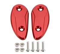 Artudatech CNC Red Mirror Block Off Plates For Honda CBR 1000 RR CBR1000RR 2008-2023