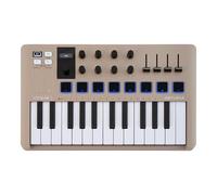Arturia MiniLab 3 Champagne - 25 Key USB MIDI Keyboard Controller With 8 Multi-Color Drum Pads, 8 Knobs and Music Production Software Included