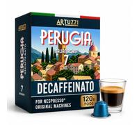 Artuzzi 120ct Decaf Espresso Pods For Nespresso Compatible Original Machines | Aluminum Decaffeinated Coffee Capsules I Italian Roast I 100% Arabica | Recyclable