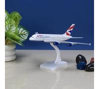 ARTVARKO 19 Cm Big Aeroplane British Airways Air Airlines Scale Model Die Cast Metal Aircraft Highly Detailed Replica Gift for Aviation Enthusiasts Multicolor