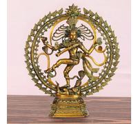 ARTVARKO Brass Metal Natraj Idol Murti Om Nataraja Idiol Large Shiva Natraj Statue Home Décor Mandir Temple Vastu Showpiece Height 24 Inches