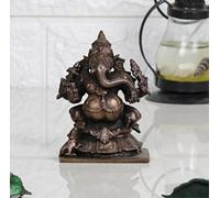 ARTVARKO Copper Ganesha Lord Ganesh Bhagwan Idol Ganpati Tamba Murti Statue for Home Office Entrance Decor Gift (310 Gram, 5x4x7 cm), COPPGAN310